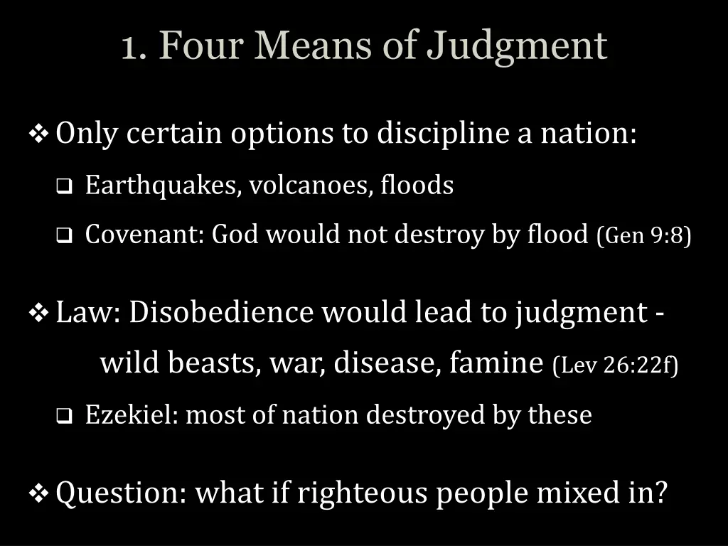 1 four means of judgment