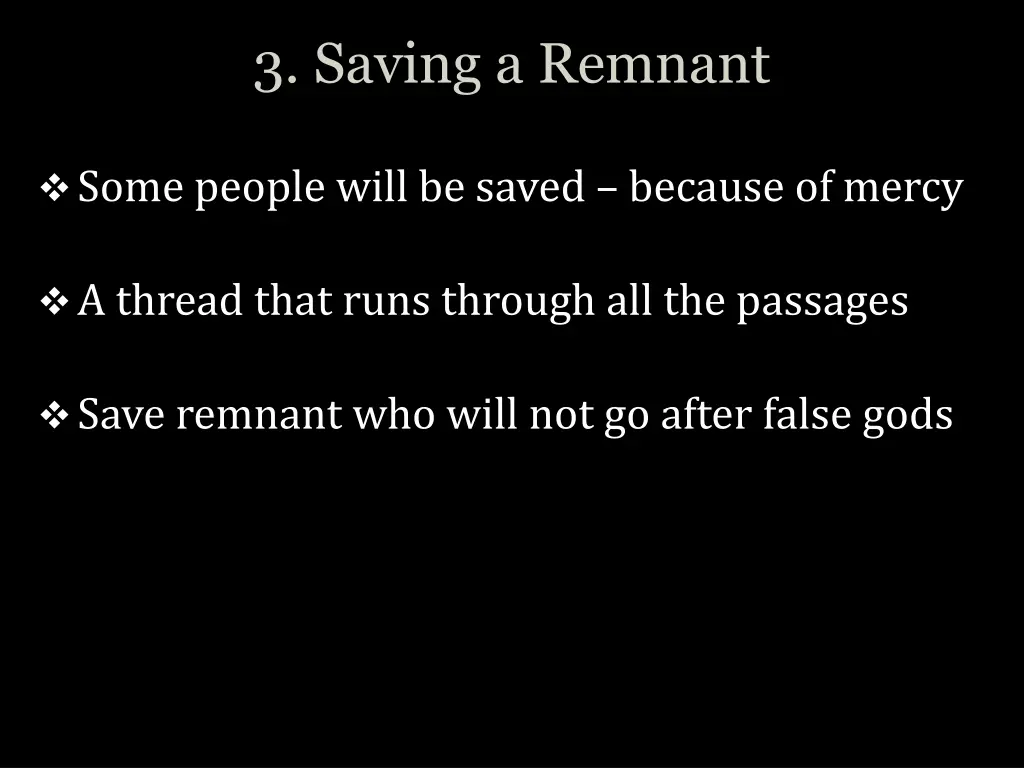 3 saving a remnant