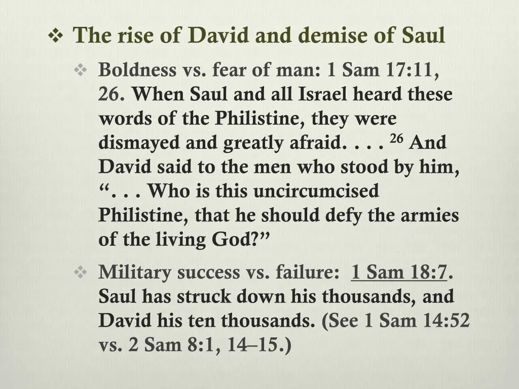 the rise of david and demise of saul