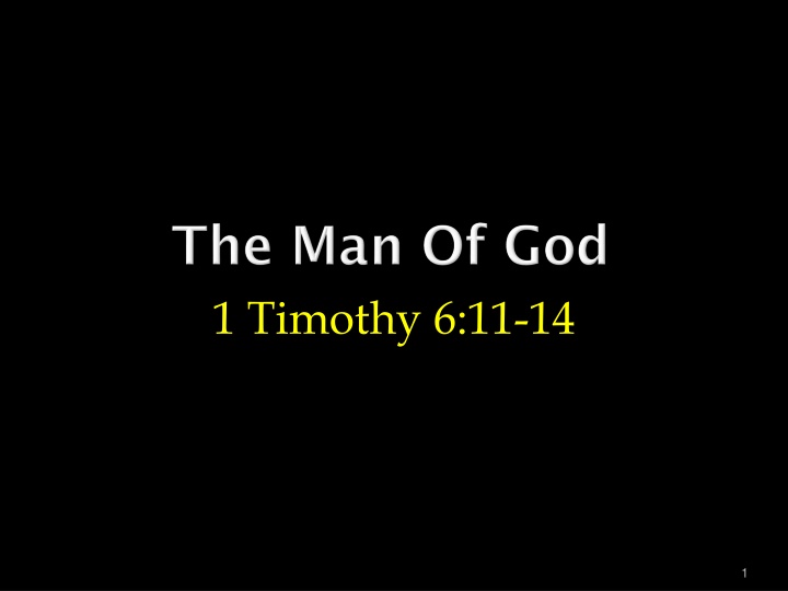 1 timothy 6 11 14