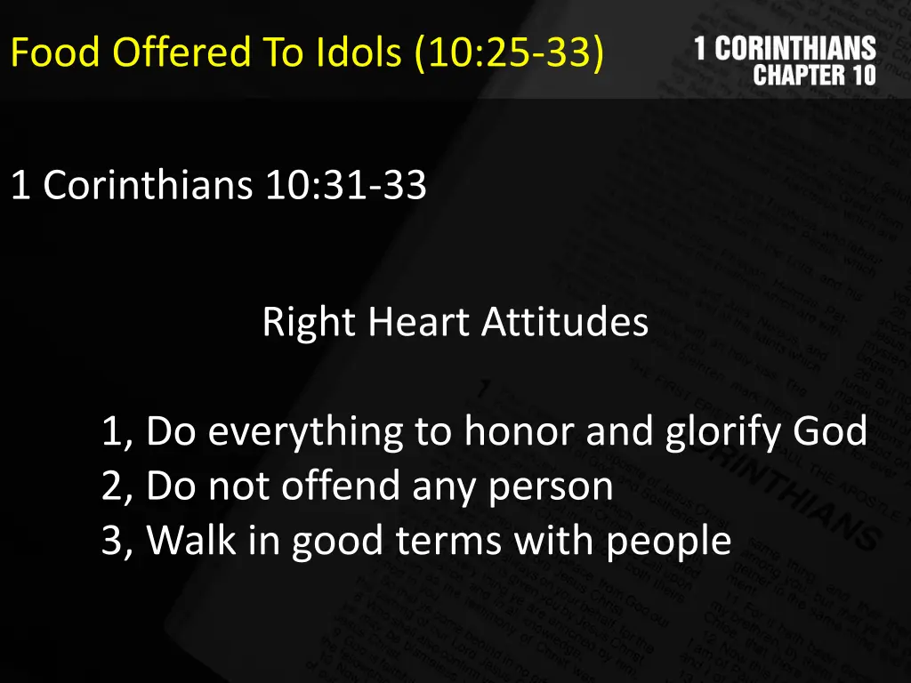 food offered to idols 10 25 33 3