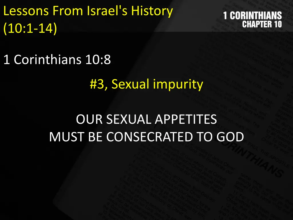 lessons from israel s history 10 1 14 3
