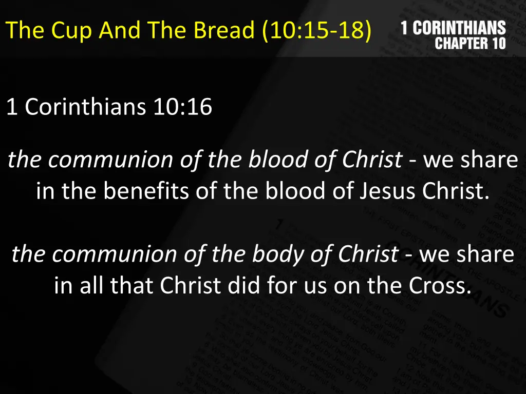 the cup and the bread 10 15 18 1