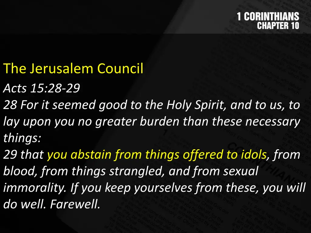the jerusalem council acts