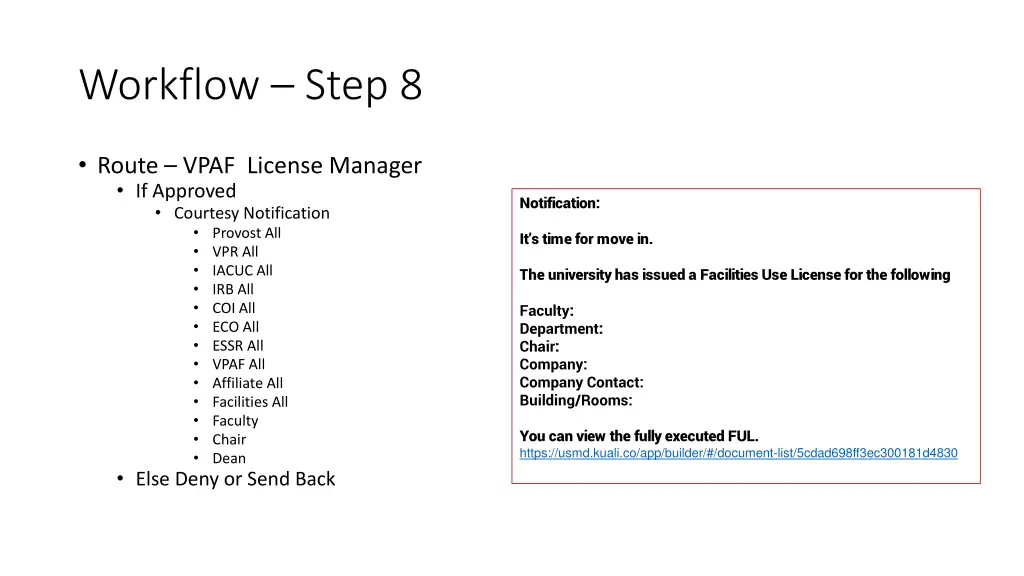 workflow step 8