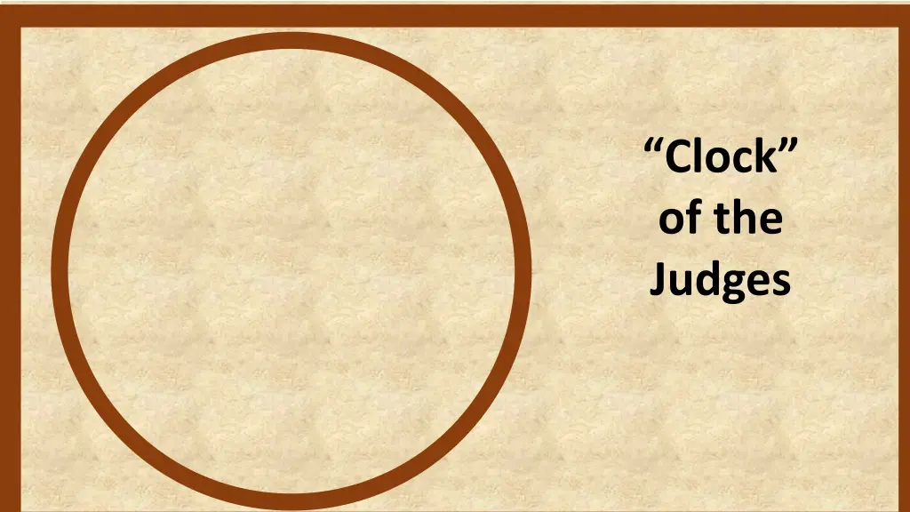 clock of the judges