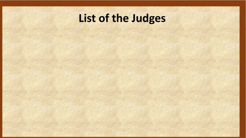 list of the judges