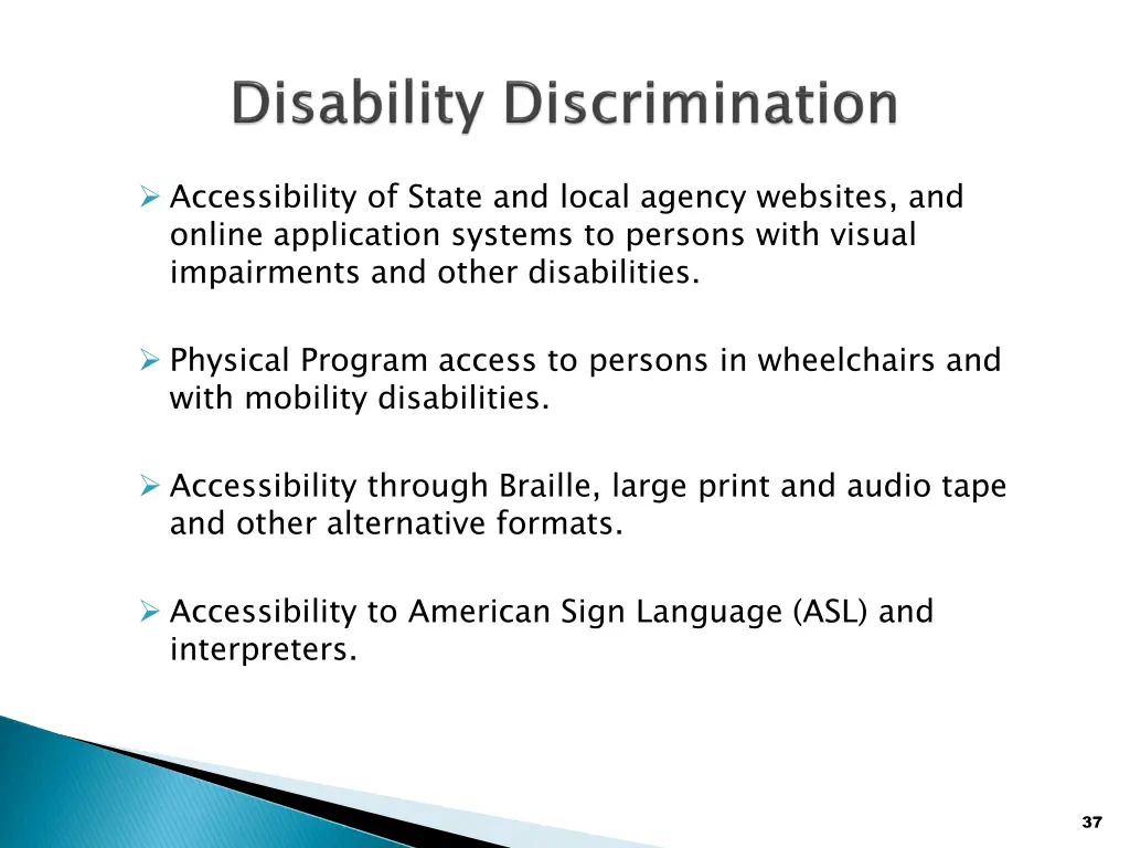 accessibility of state and local agency websites