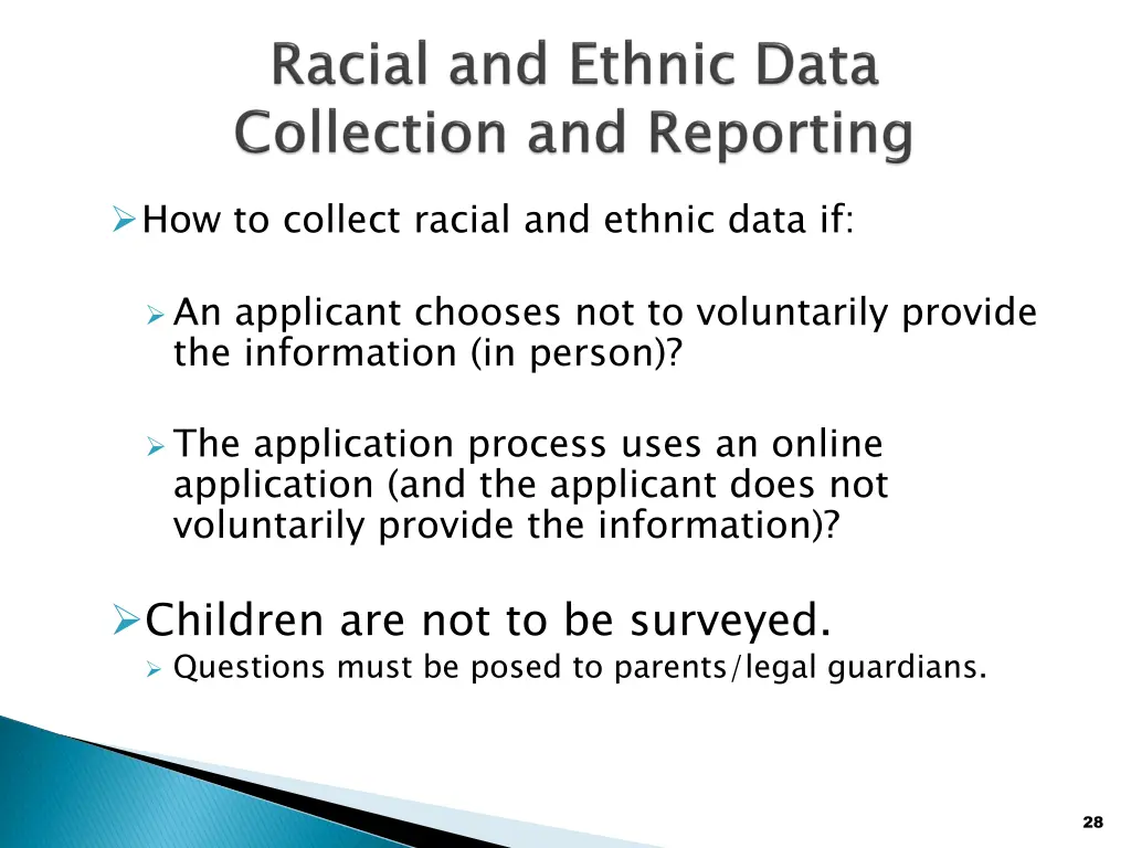 how to collect racial and ethnic data if