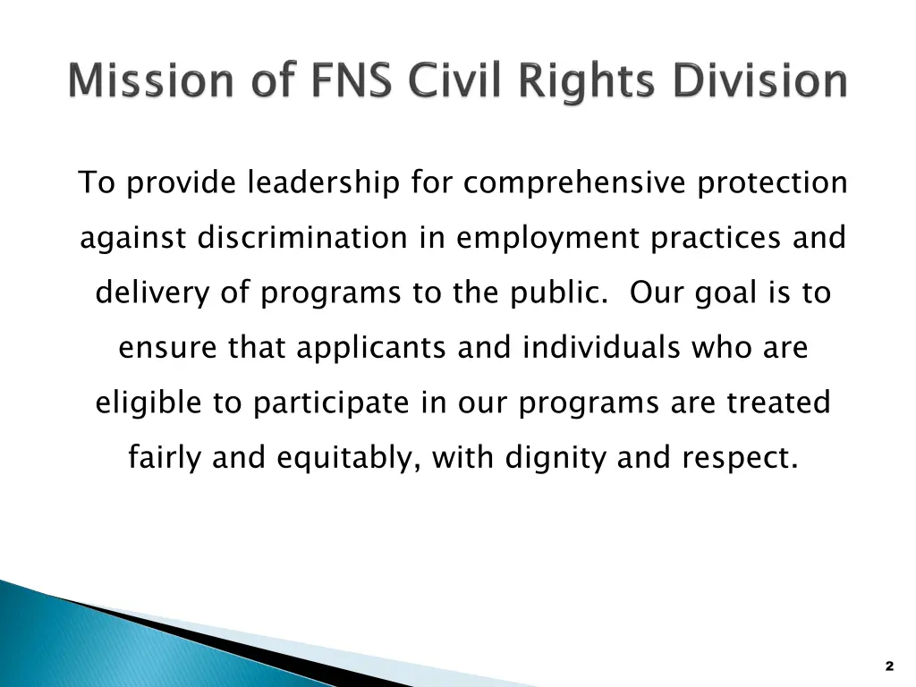 to provide leadership for comprehensive
