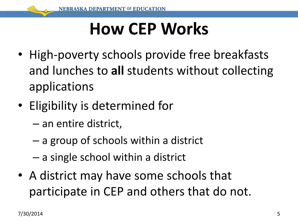 how cep works