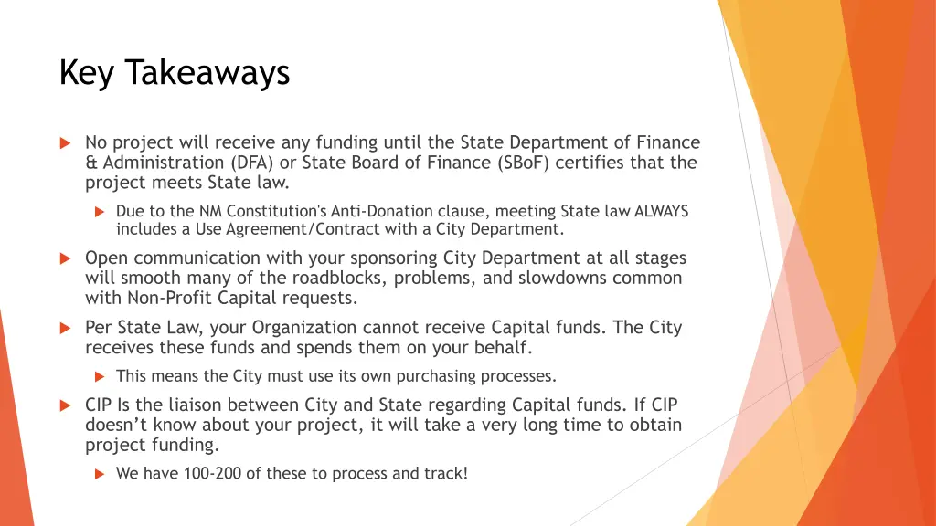 key takeaways