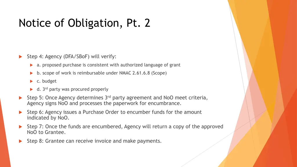 notice of obligation pt 2