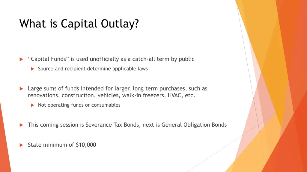 what is capital outlay