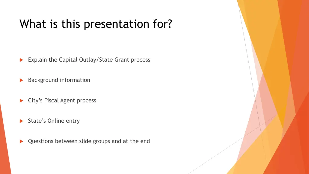 what is this presentation for