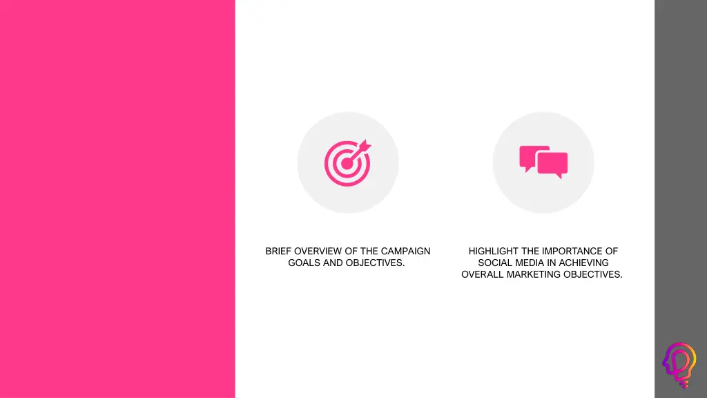 brief overview of the campaign goals