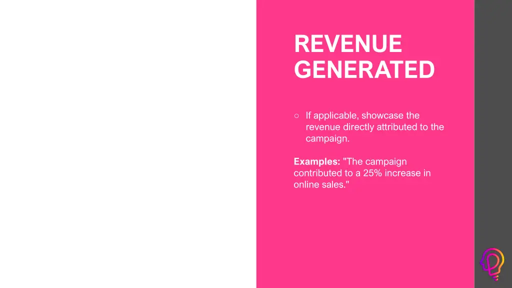 revenue generated