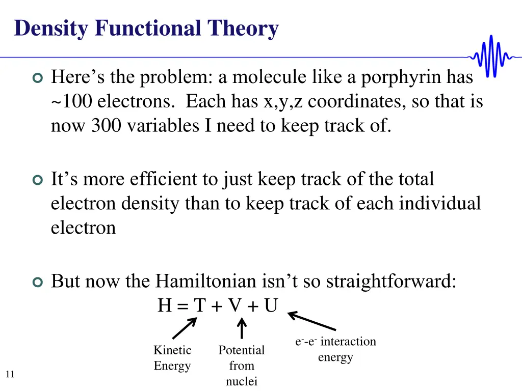 density functional theory
