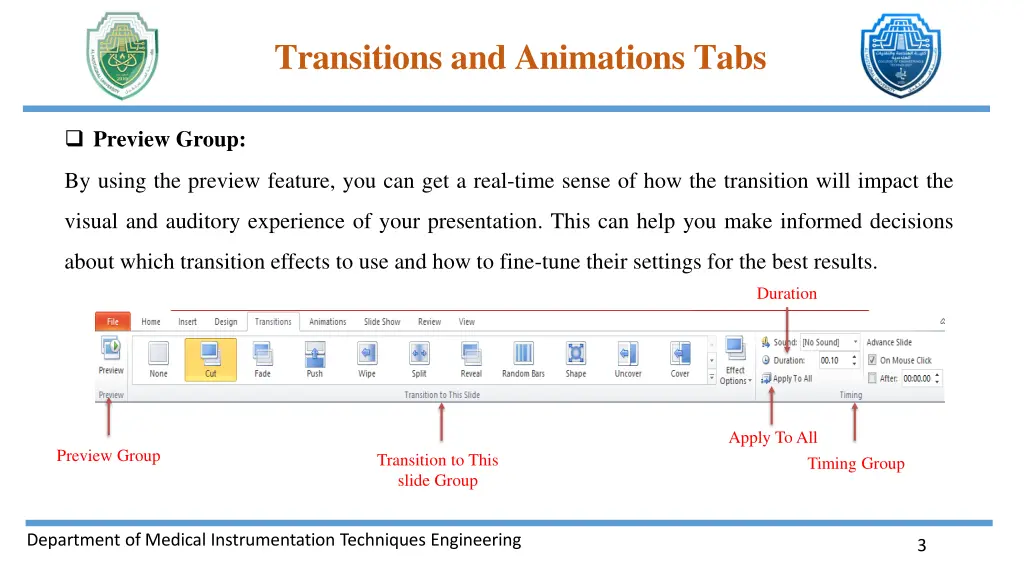 transitions and animations tabs 1