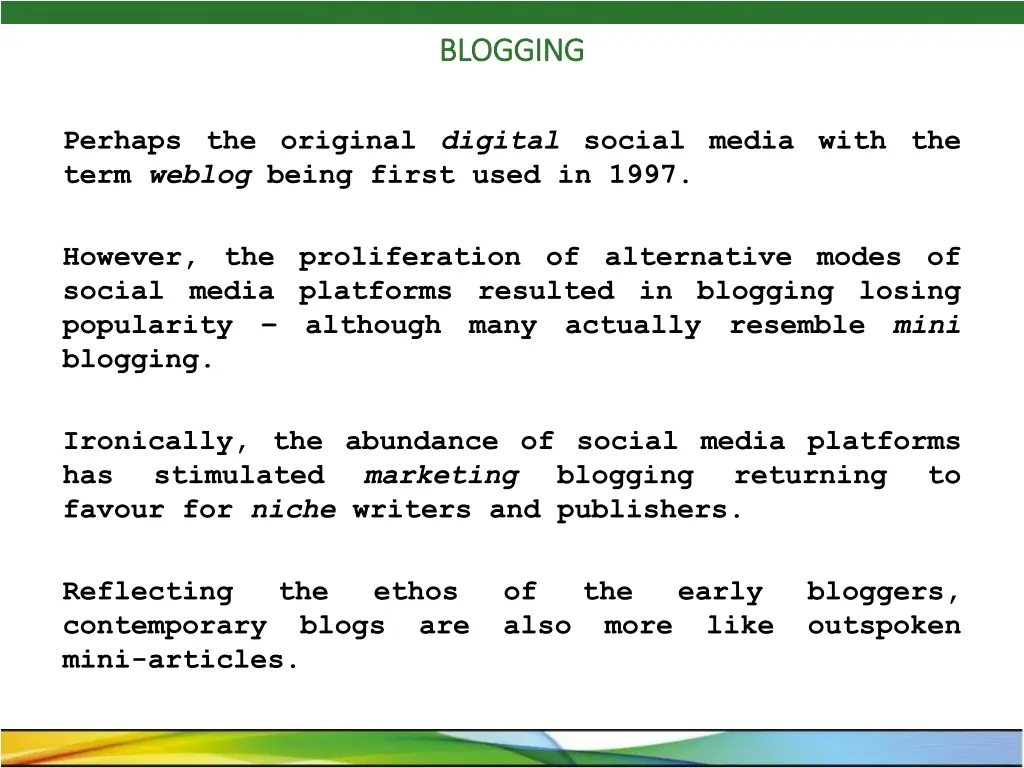 blogging blogging