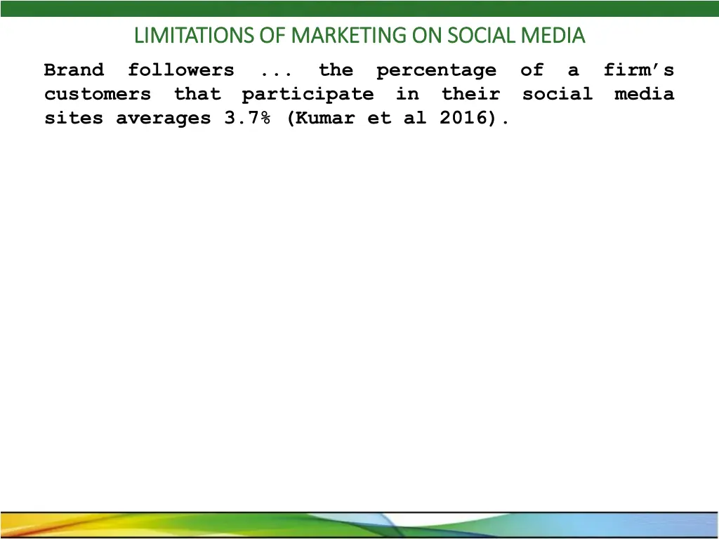 limitations of marketing on social media