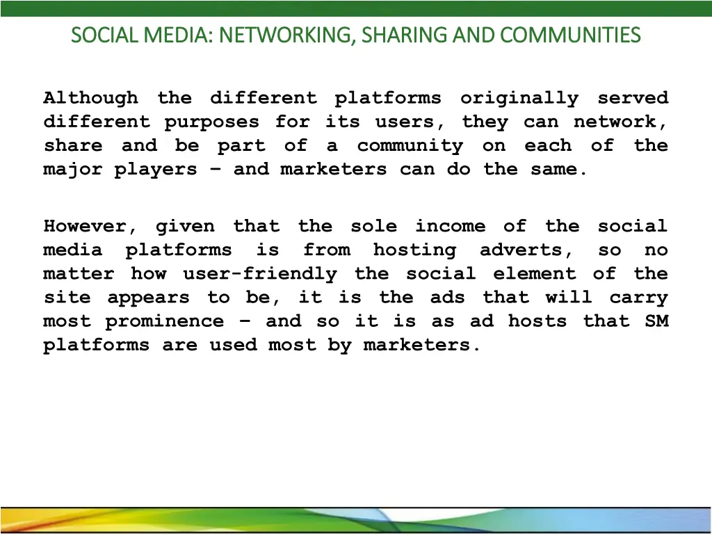 social media networking sharing and communities