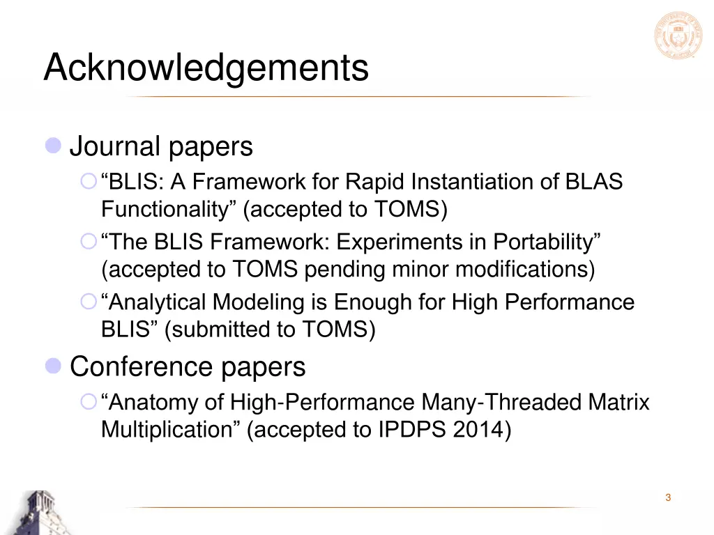 acknowledgements 1