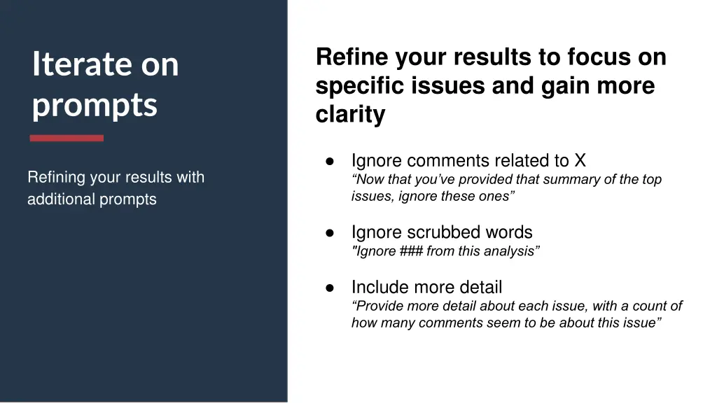 iterate on prompts