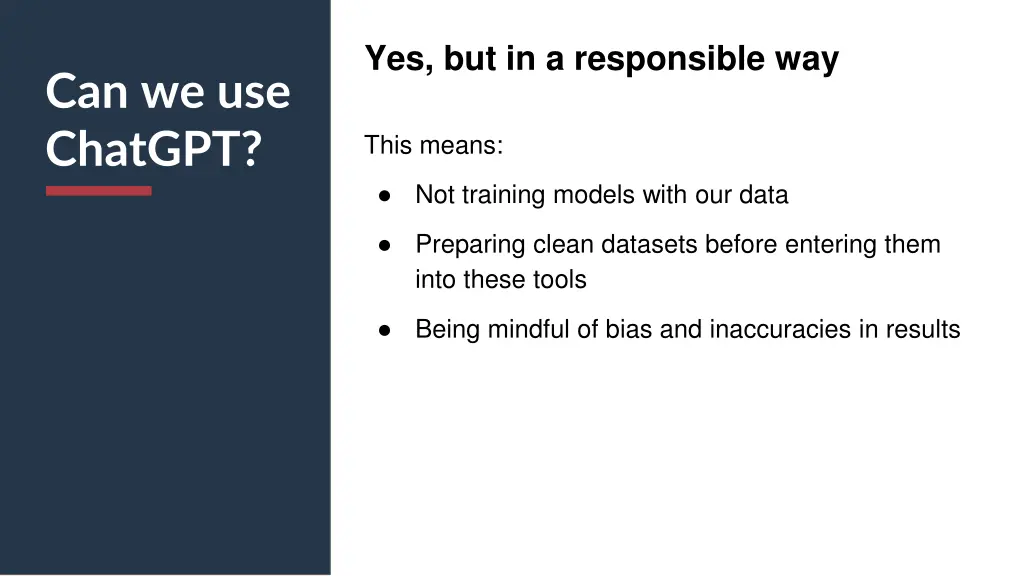 yes but in a responsible way