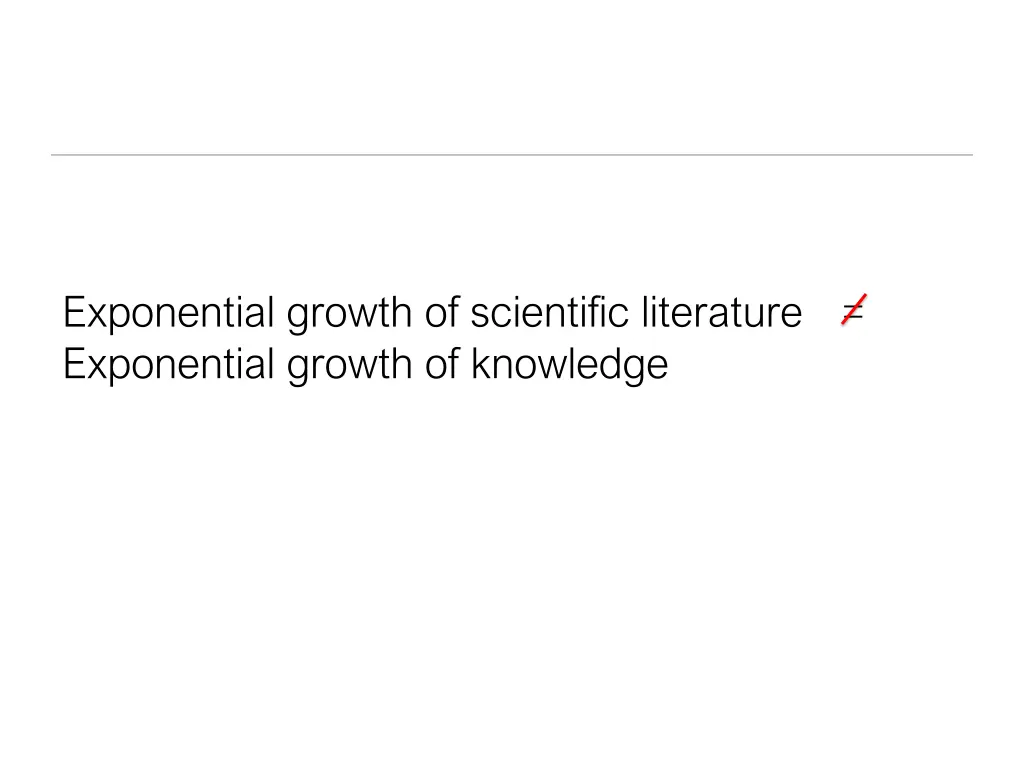 exponential growth of scientific literature 1