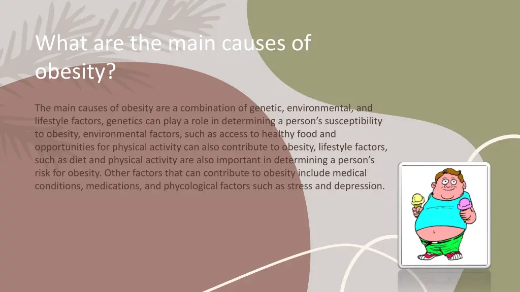 what are the main causes of obesity