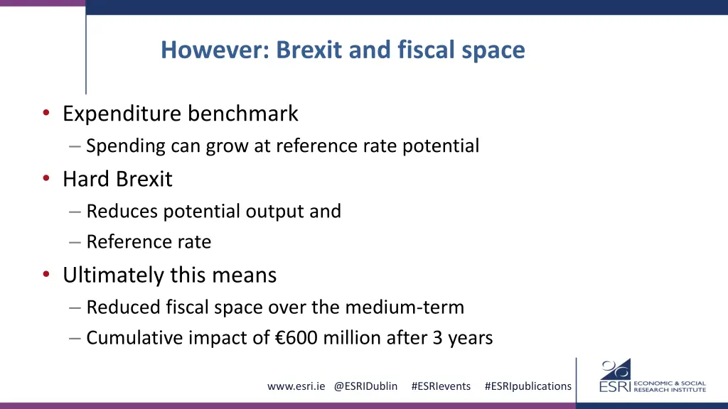 however brexit and fiscal space