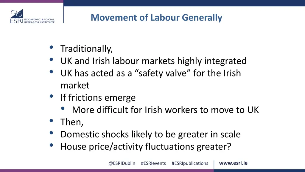 movement of labour generally