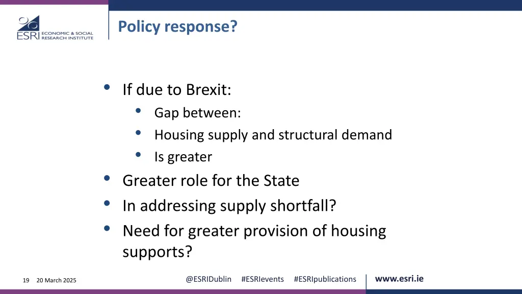 policy response