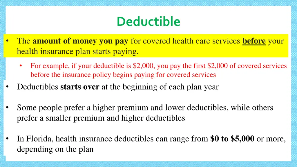 deductible