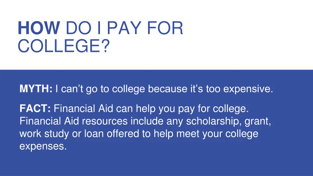 how do i pay for college