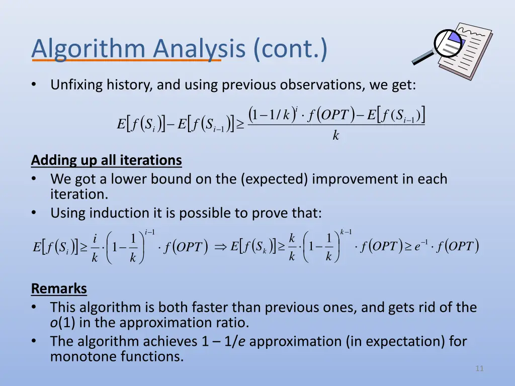algorithm analysis cont 1