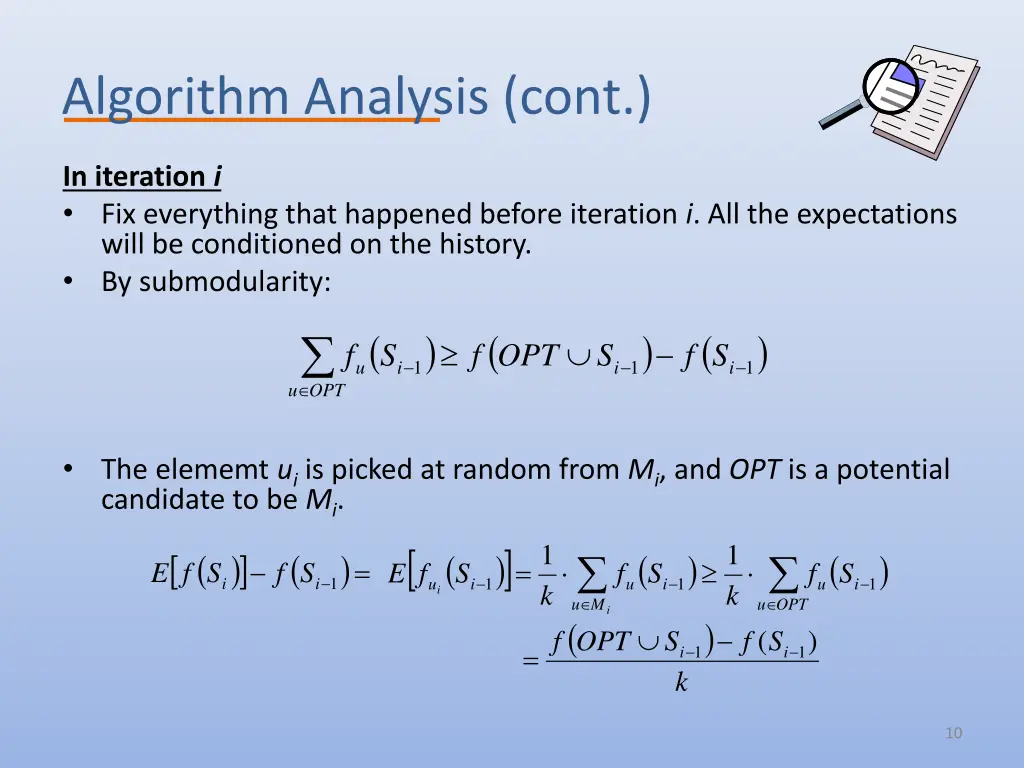 algorithm analysis cont