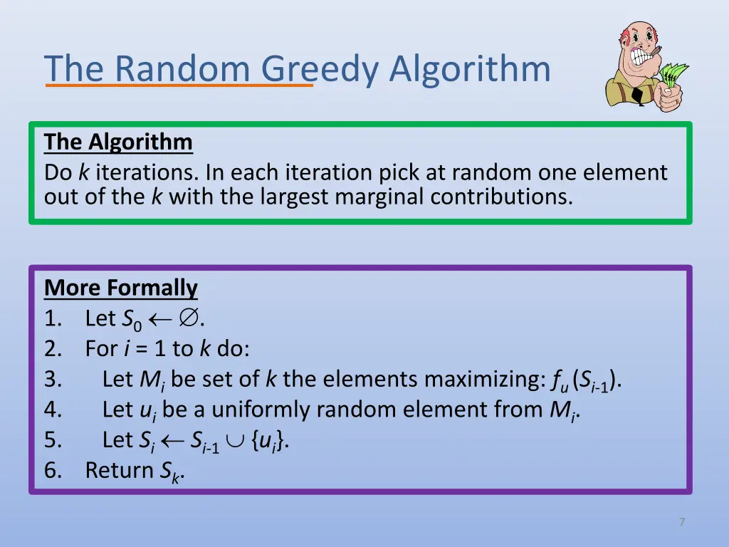 the random greedy algorithm