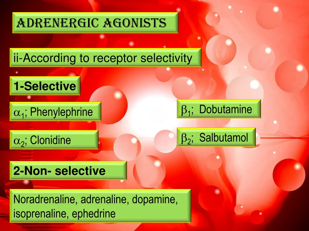 adrenergic agonists 2