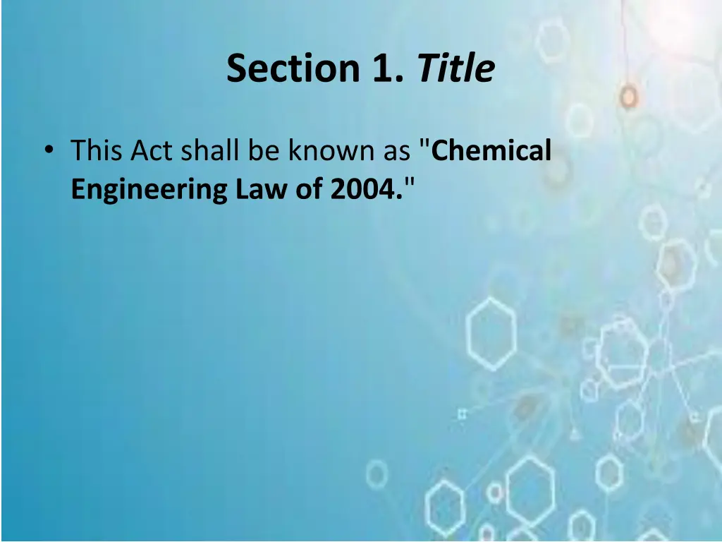 section 1 title