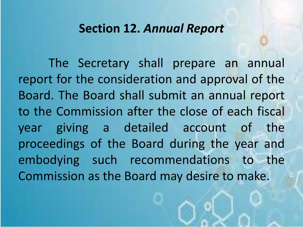 section 12 annual report