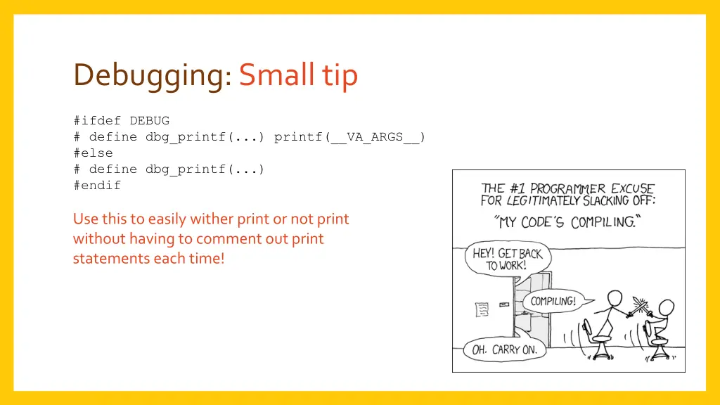 debugging small tip