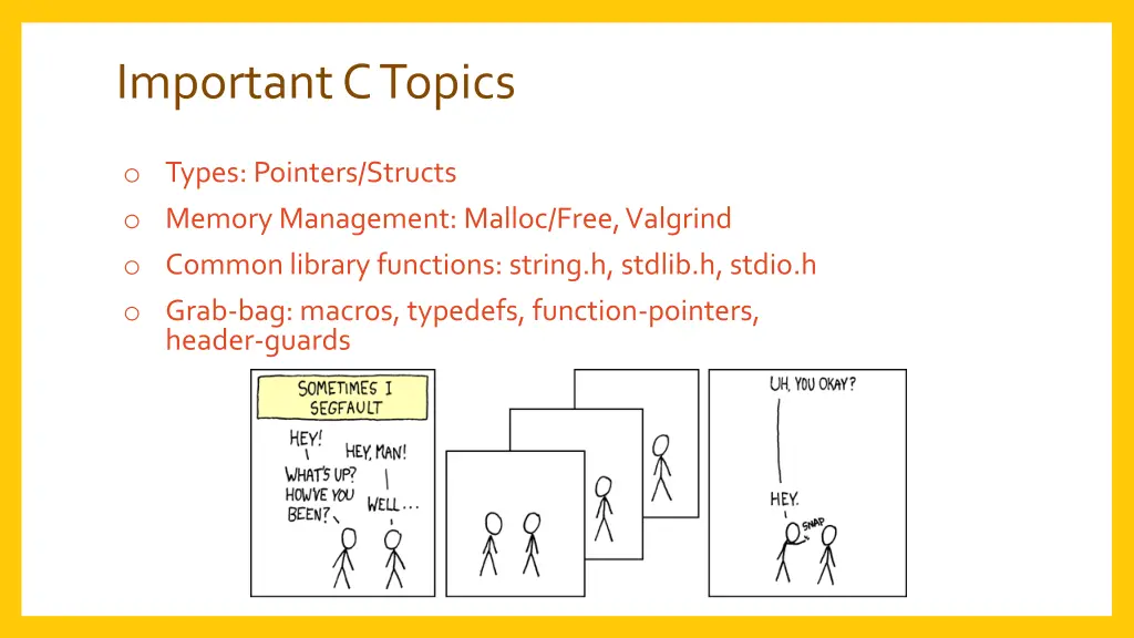 important c topics
