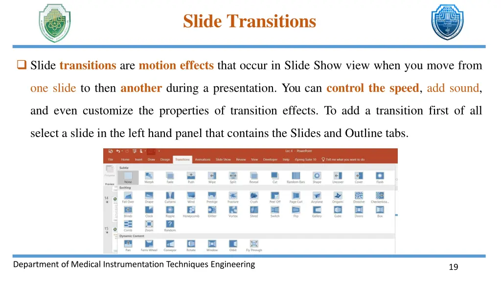 slide transitions