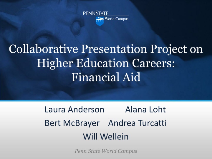 collaborative presentation project on higher