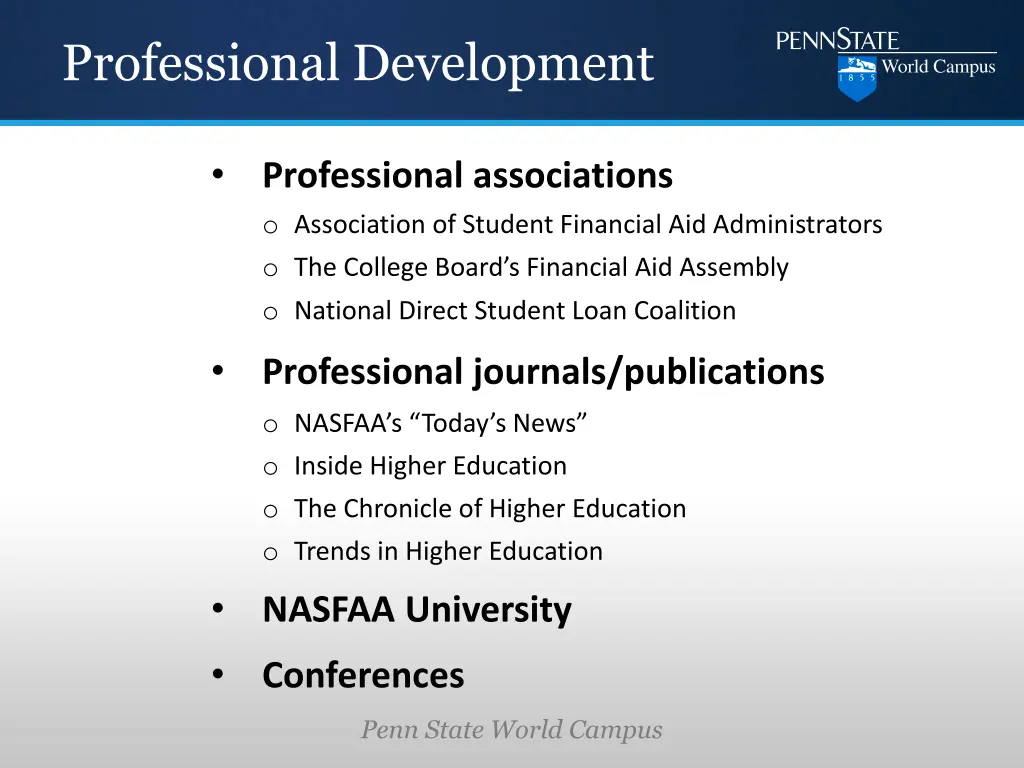professional development