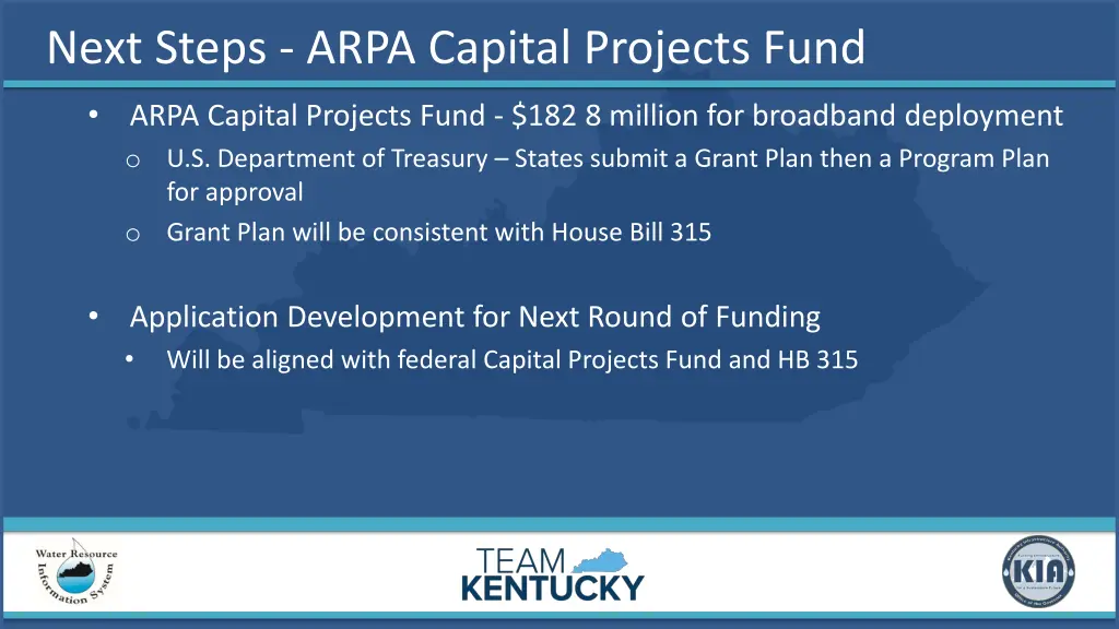next steps arpa capital projects fund