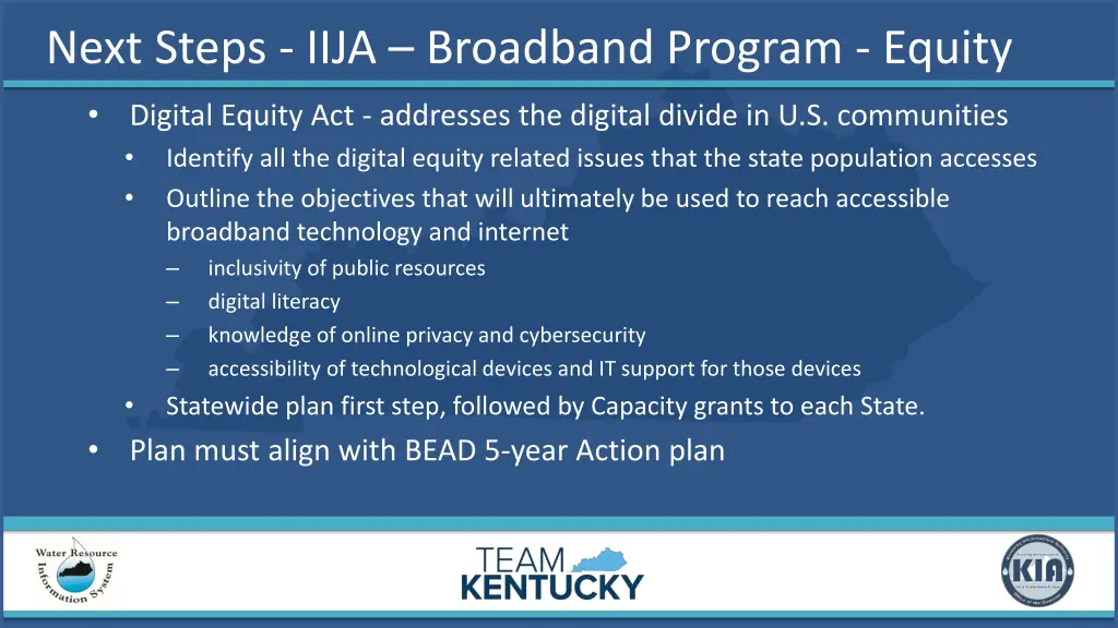 next steps iija broadband program equity