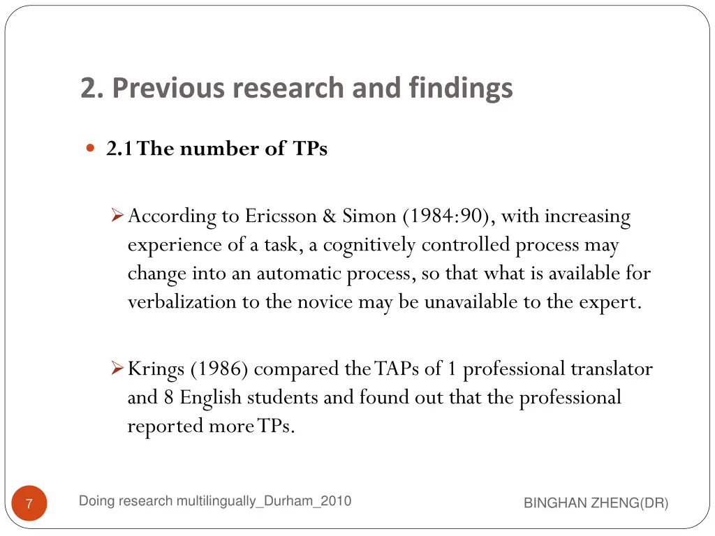2 previous research and findings